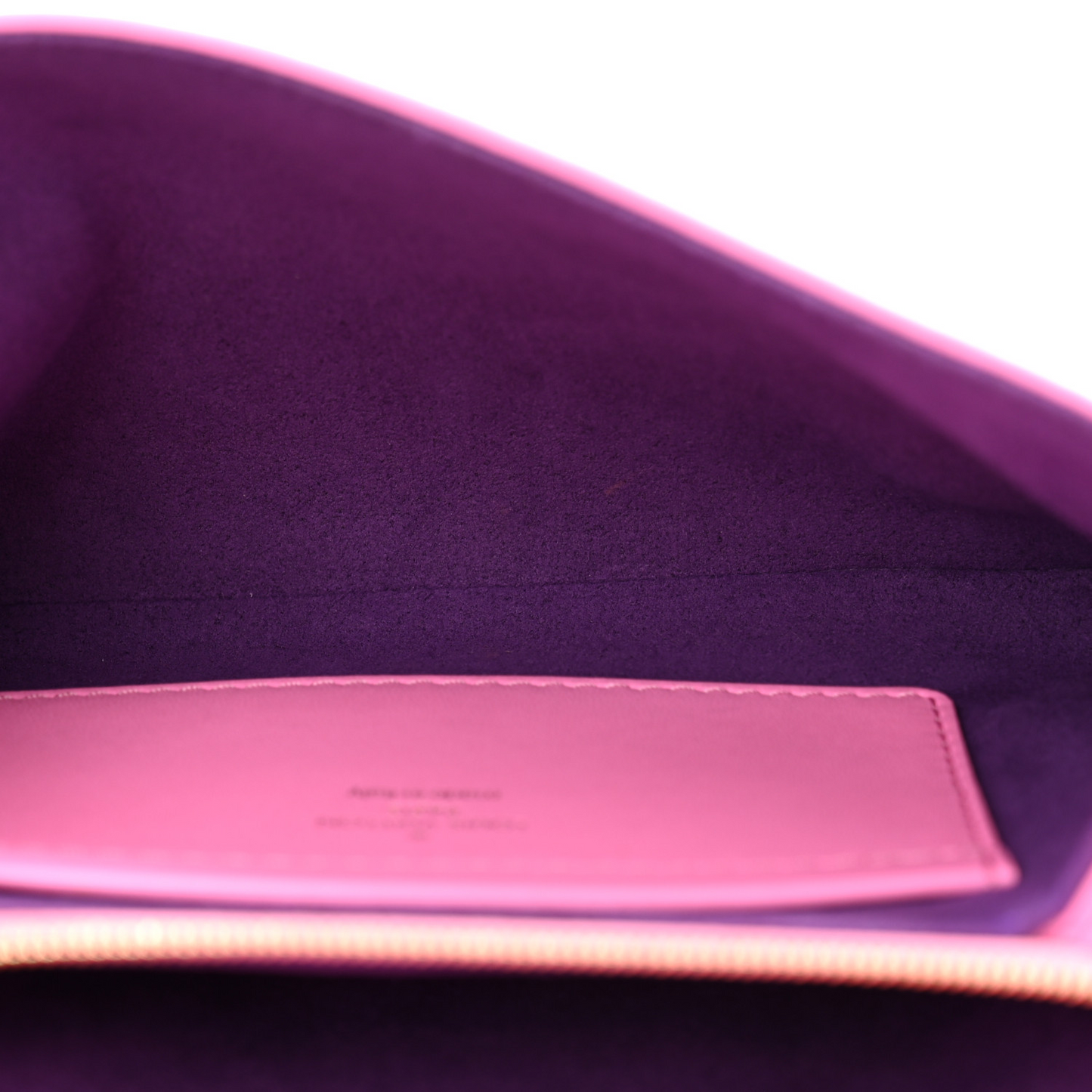 Lambskin Embossed Monogram Vuittamins Pochette Coussin Rose Violet