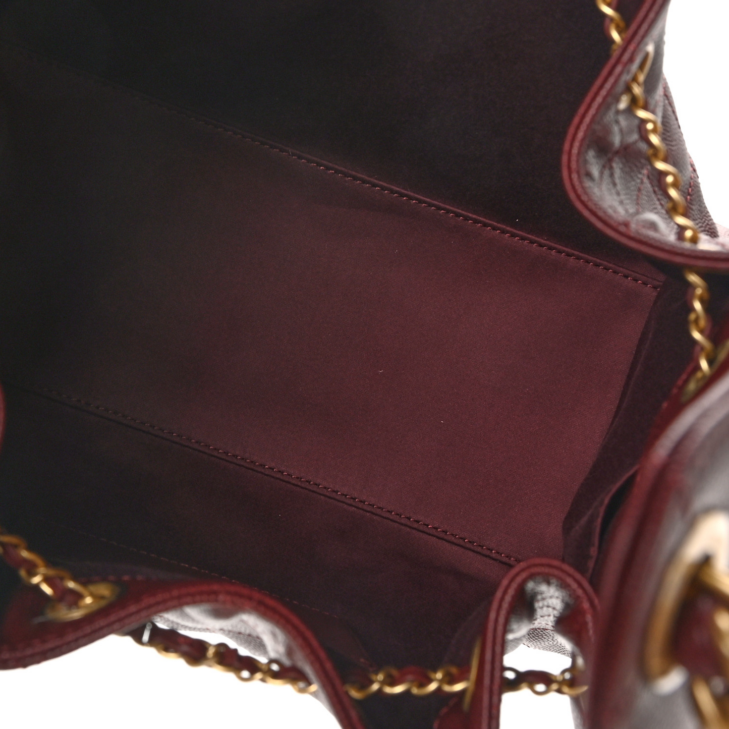 Caviar Quilted Small Chanel 25 Handbag Burgundy