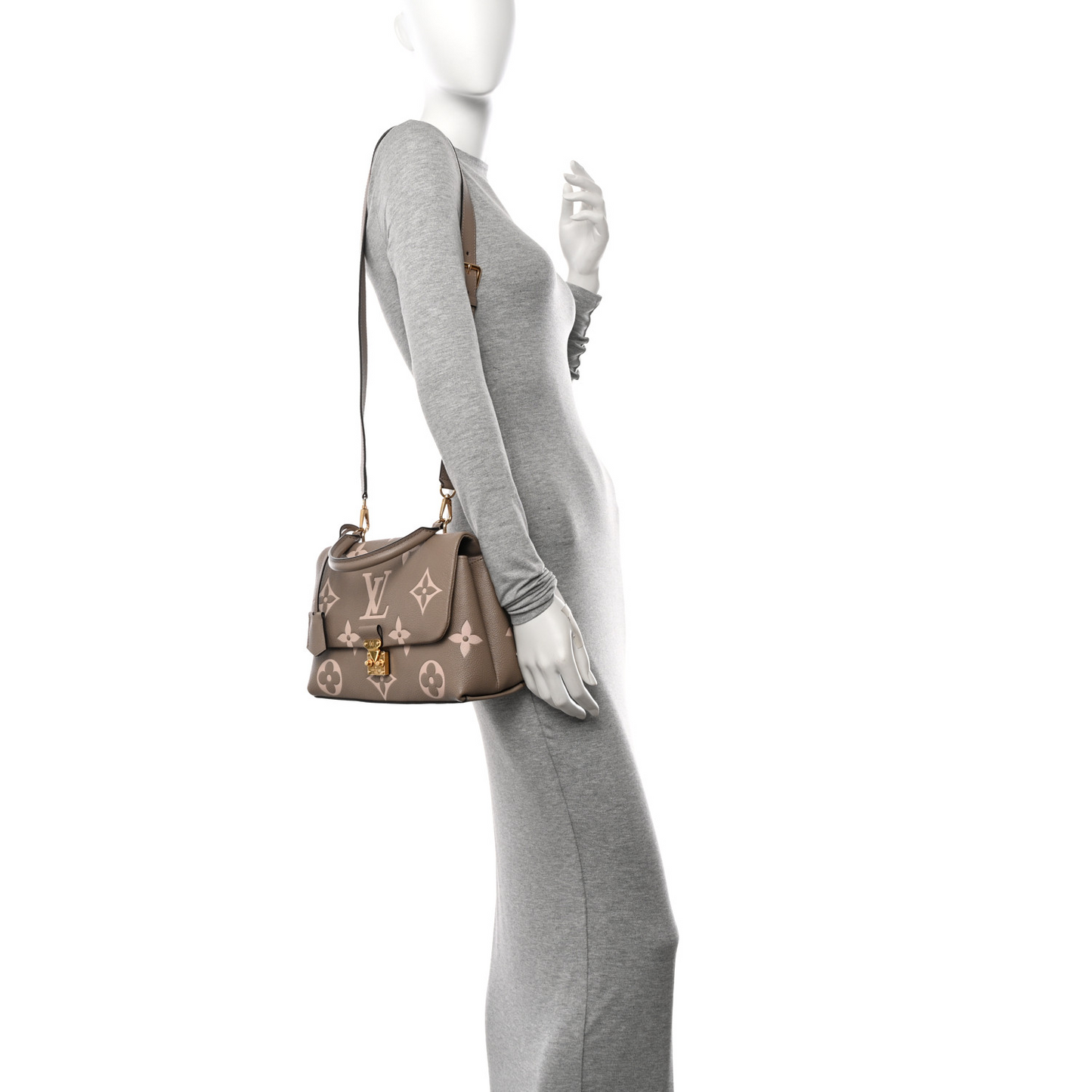 Empreinte Monogram Giant Madeleine MM Dove Grey Beige