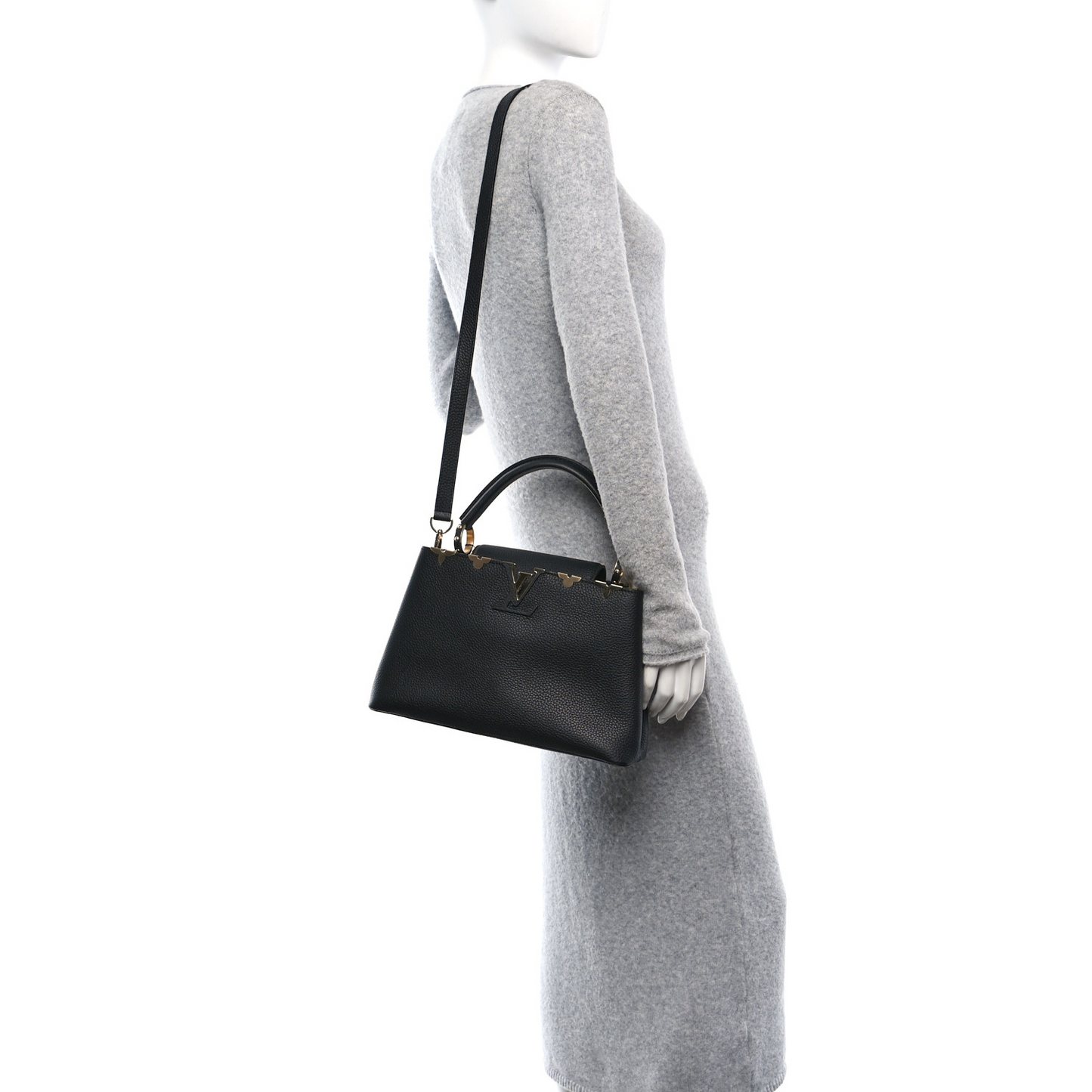 Taurillon Embellished Flower Crown Capucines PM Black