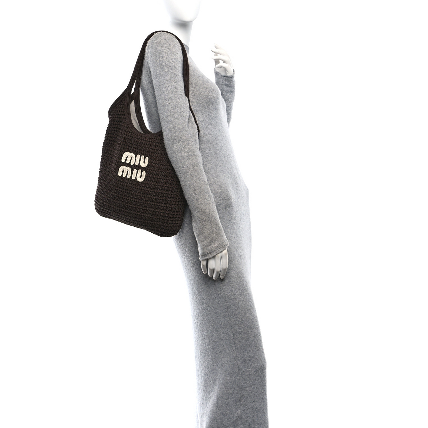 Cotton Crochet Ivy Bag Cacao Talco