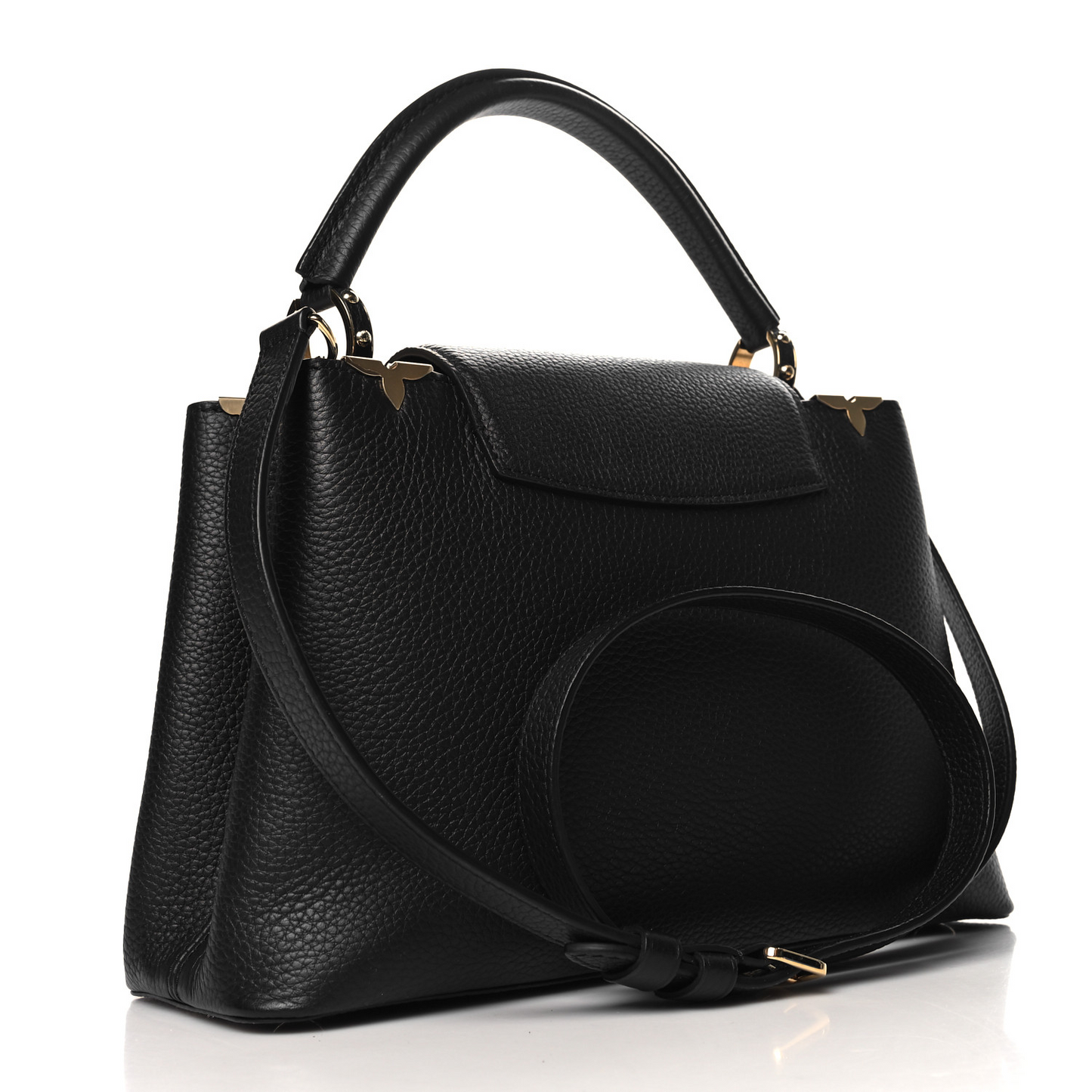 Taurillon Embellished Flower Crown Capucines PM Black