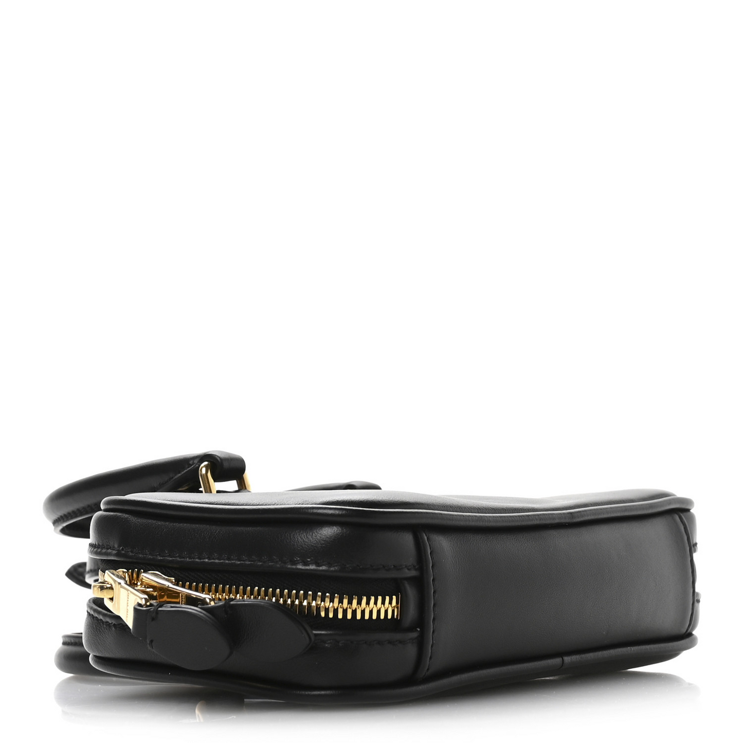 Calfskin Mini Arcadie Top Handle Bag Black
