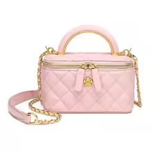 Versatile Tweed Style Handbag New 2024 Argll Chain Makeup Bag Lipstick Box Crossbody Bag Fashionable Shoulder For Women