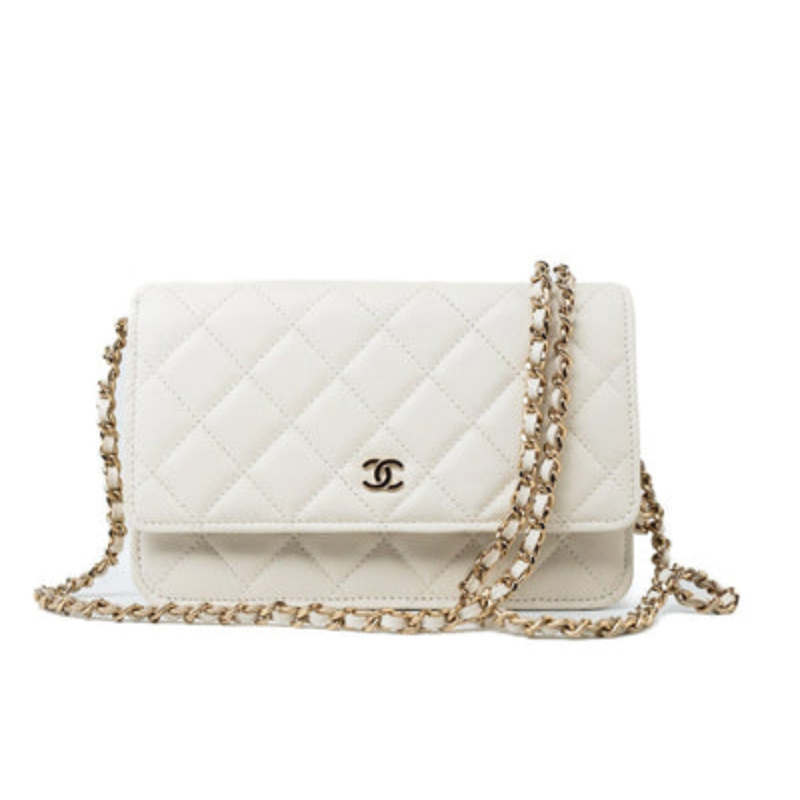 Chanel Trendy CC Flap Shoulder Bag in Large Quilted Grey Lambskin with Champagne Gold Hardware