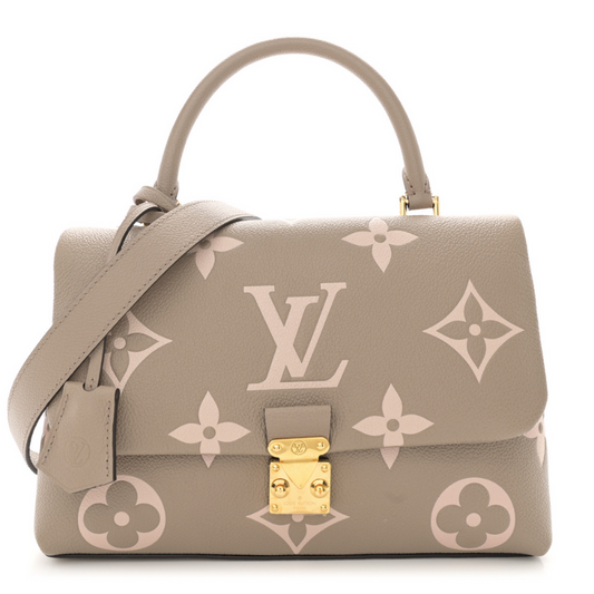 Empreinte Monogram Giant Madeleine MM Dove Grey Beige