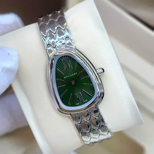 Elegant Bulgari Green Dial Watch