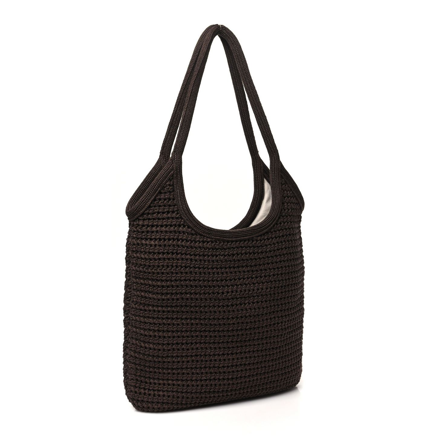 Cotton Crochet Ivy Bag Cacao Talco